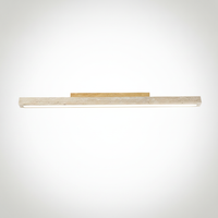 Modern Organic Travertine Column Flush Mount Ceiling Light