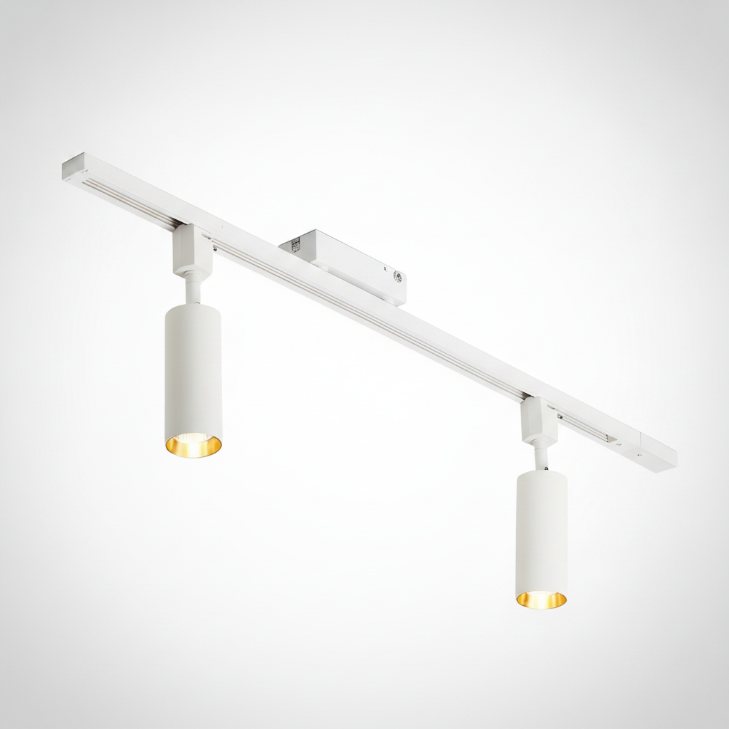 Track Light Cylinder Metal Aluminum Integrated LED