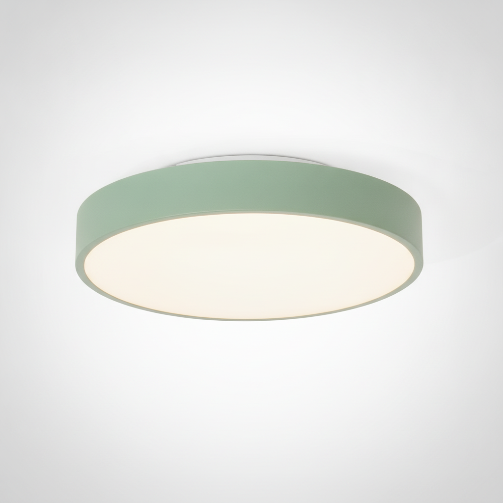 Flush Mount Ceiling Light Contemporary Metal Acrylic, Integrated LED
