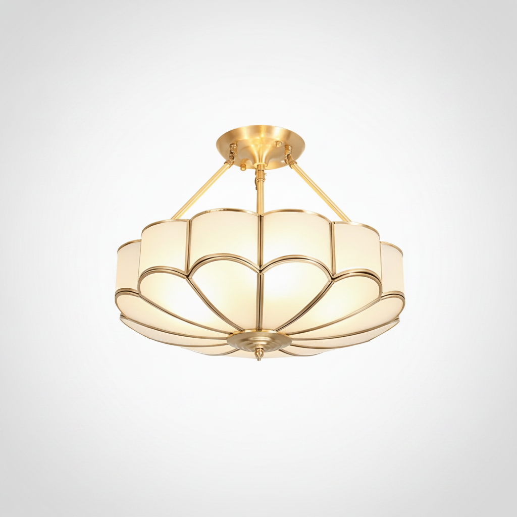 Flower Shape Glass Ceiling Light