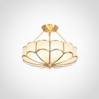 Flower Shape Glass Ceiling Light