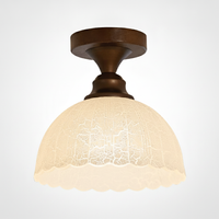 Marcellis Ceiling Lamp, Bronze, Glass, E26 Base