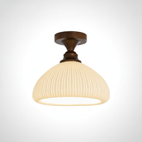 Marcellis Ceiling Lamp, Bronze, Glass, E26 Base