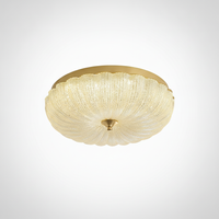 Enchanting Ceiling Light, Brass, Glass, Integrated LED