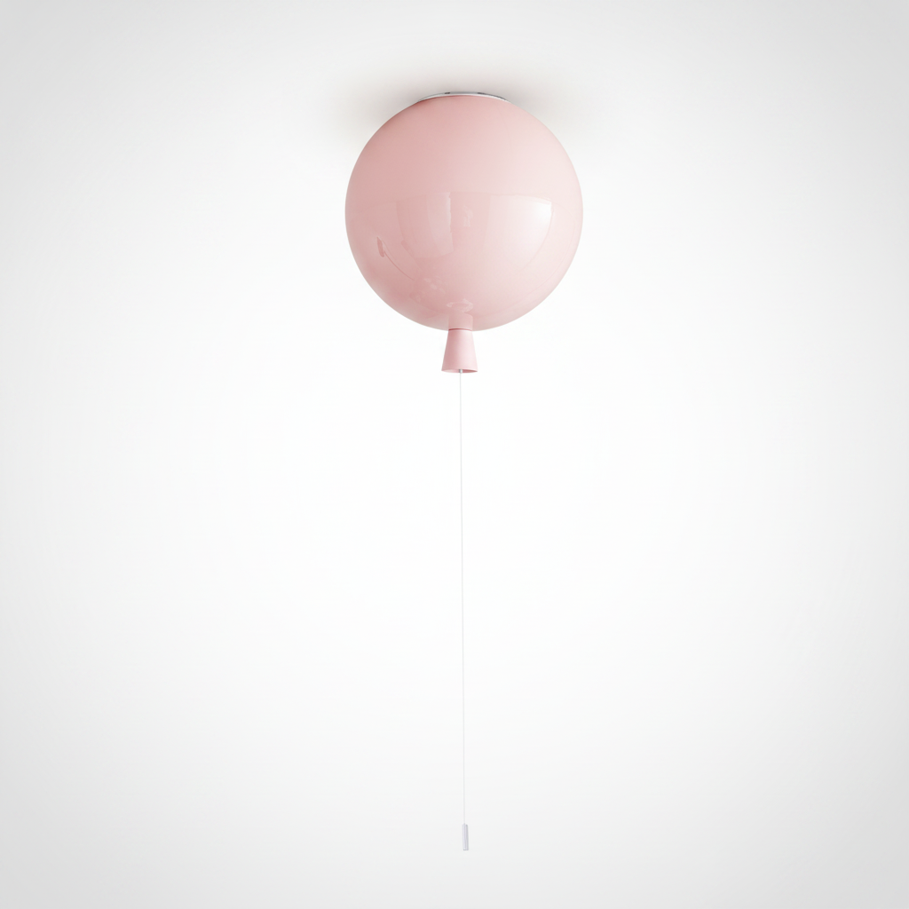 Balloon Flush Mount Ceiling Light Metal Polymer, E26 E27 Base
