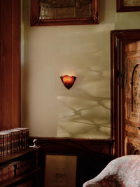 Applique Murale Courbe Sculpturale en Verre