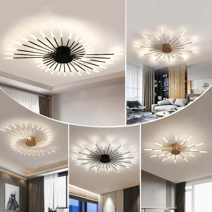 Plafonnier Feux d'Artifice Design Artistique