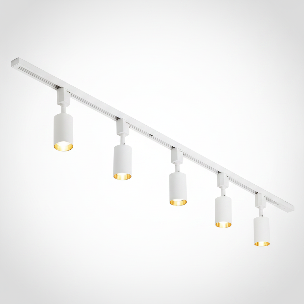 Track Light Cylinder Metal Aluminum Integrated LED