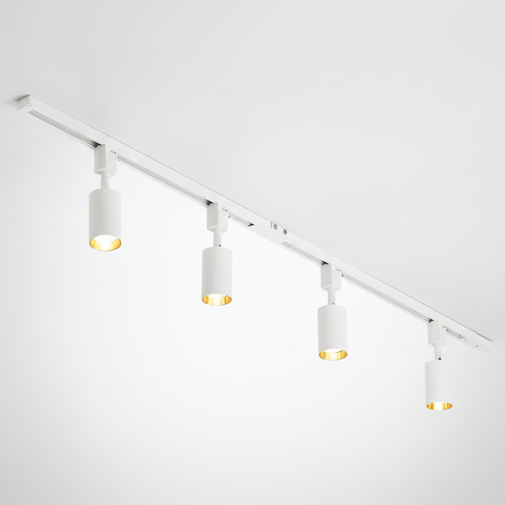 Track Light Cylinder Metal Aluminum Integrated LED