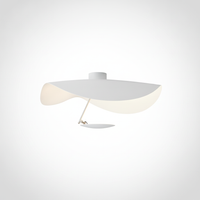 Flush Mount Ceiling Light Steel, Integrated LED, Living Room Bedroom