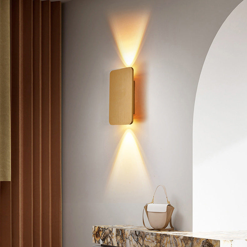 Applique Murale Carrée Moderne en Métal
