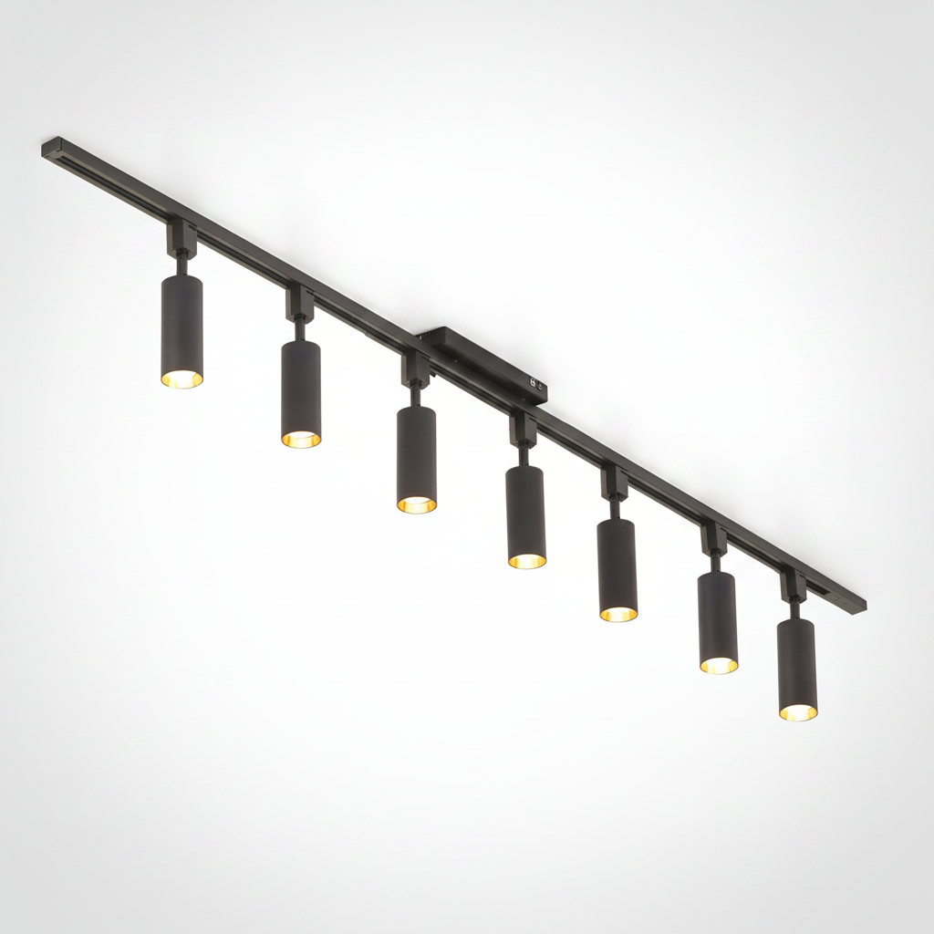 Track Light Cylinder Metal Aluminum Integrated LED