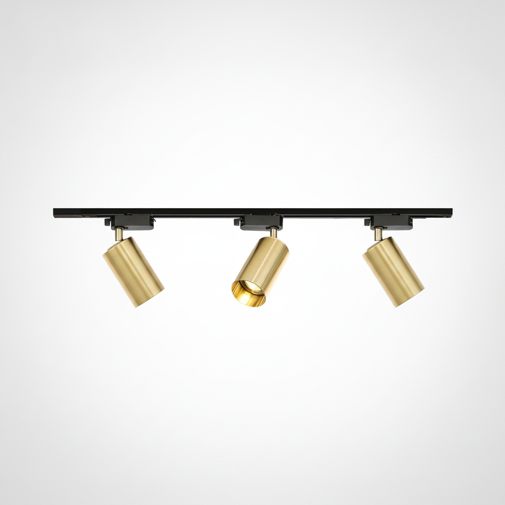 Gilded Rail Track Light, Aluminum, Integrated LED