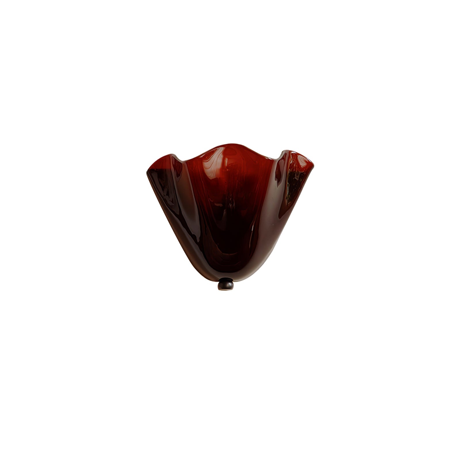 Applique Murale Courbe Sculpturale en Verre