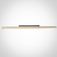 Modern Organic Travertine Column Flush Mount Ceiling Light