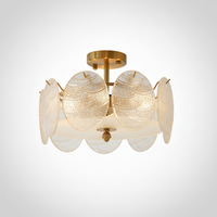 Sue-Anne Ceiling Lamp, Copper, Glass, E14 Base