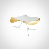 Flush Mount Ceiling Light Steel, Integrated LED, Living Room Bedroom