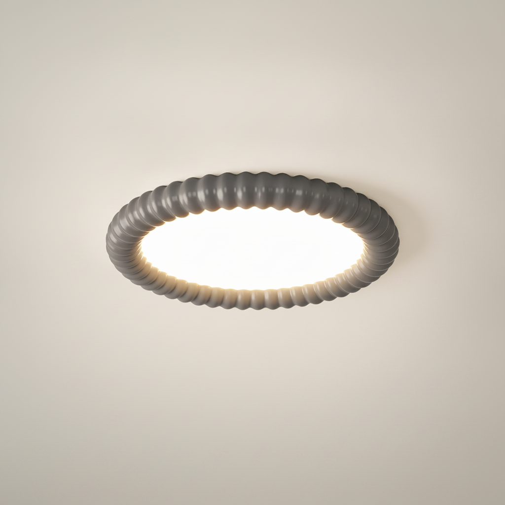 Ripple Halo Ceiling Light, Metal, Acrylic, Integrated LED