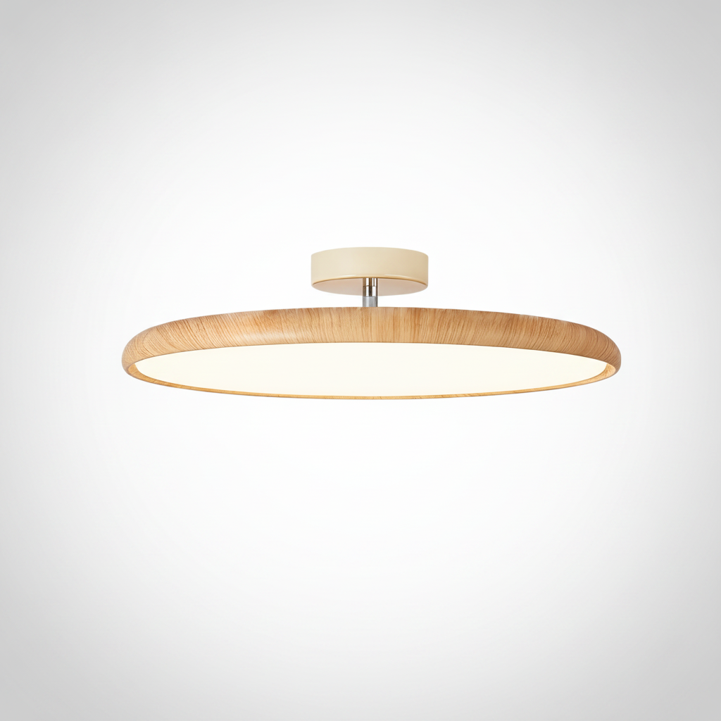 Lola Wood Grain Adjustable Ceiling Lamp, Metal, Acrylic
