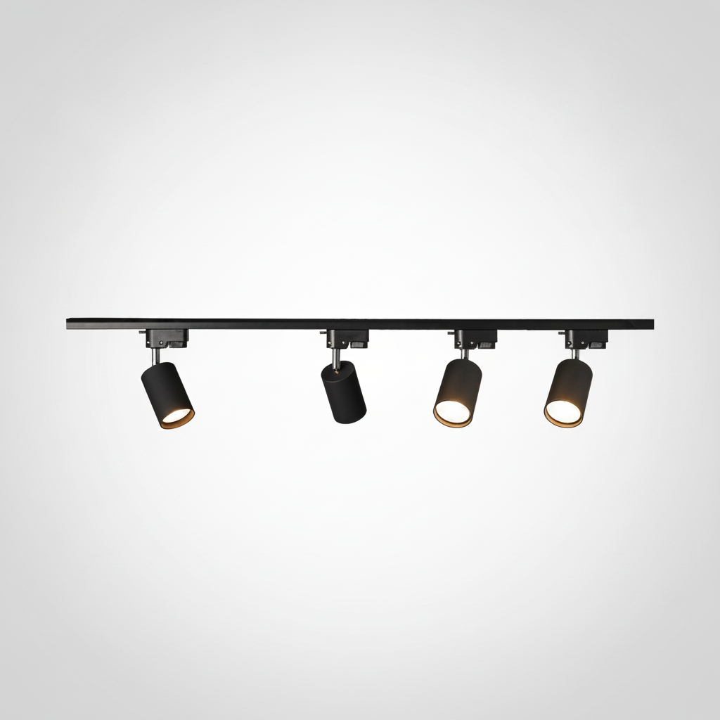Adjustable Metal Track Ceiling Spotlight, Integrated LED