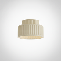 Flush Mount Ceiling Light Pleated Acrylic Resin Metal