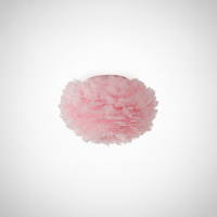 Feathered Ceiling Lamp, Metal, E26 Base