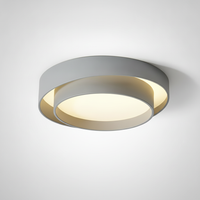 Flush Mount Ceiling Light Metal and Acrylic, Integrated LED