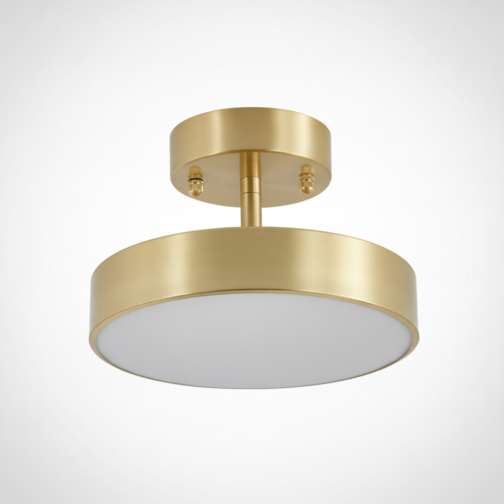 Hero Rotating Ceiling Lamp, Brass, Acrylic, Integrated LED
