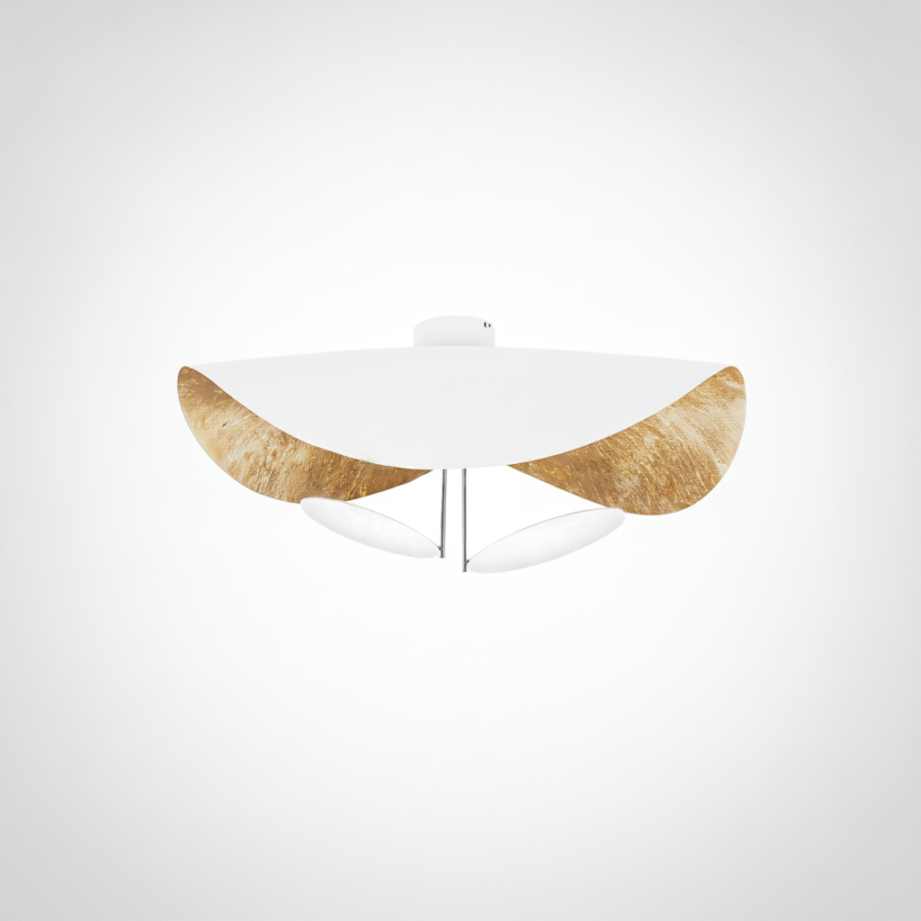 Flush Mount Ceiling Light Steel, Integrated LED, Living Room Bedroom