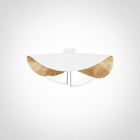Flush Mount Ceiling Light Steel, Integrated LED, Living Room Bedroom