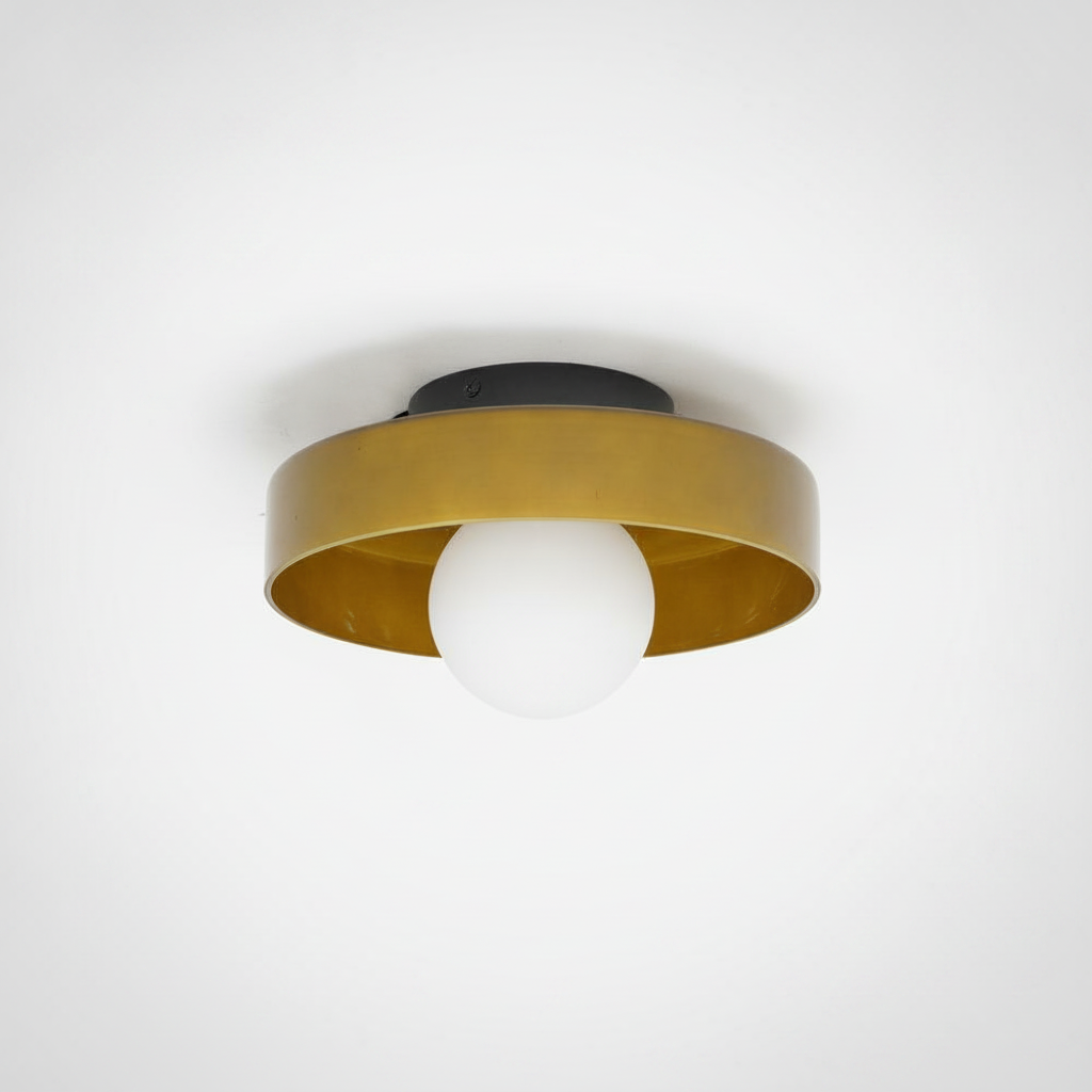 Gino Ceiling Lamp, Metal, Glass, G9 Base