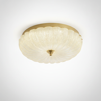 Enchanting Ceiling Light, Brass, Glass, Integrated LED