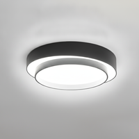 Flush Mount Ceiling Light Metal and Acrylic, Integrated LED