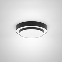 Flush Mount Ceiling Light Metal and Acrylic, Integrated LED