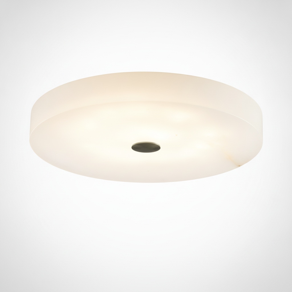 Sophie Alabaster Ceiling Lamp, Metal, Stone, Integrated LED