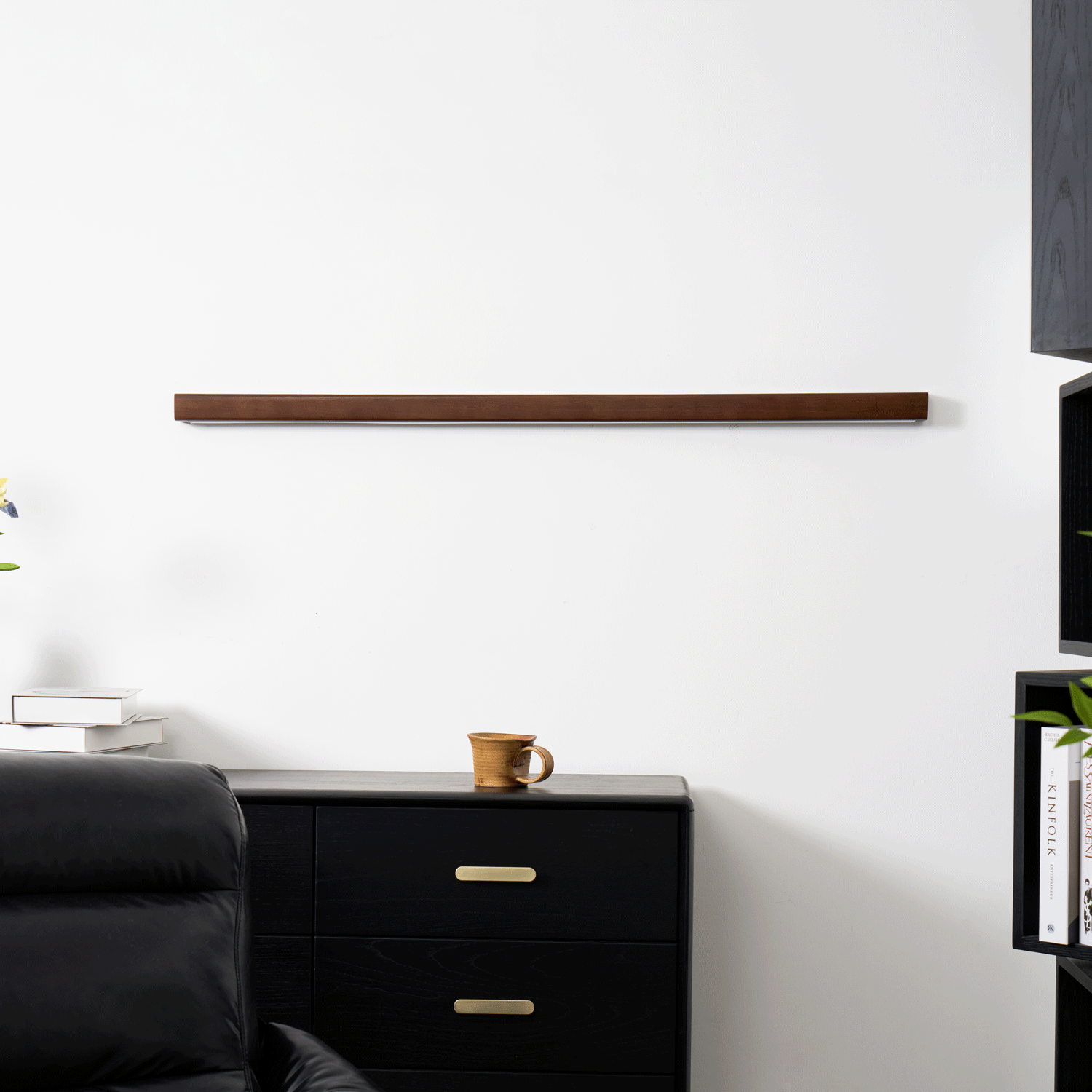 Applique Murale Linéaire en Bois