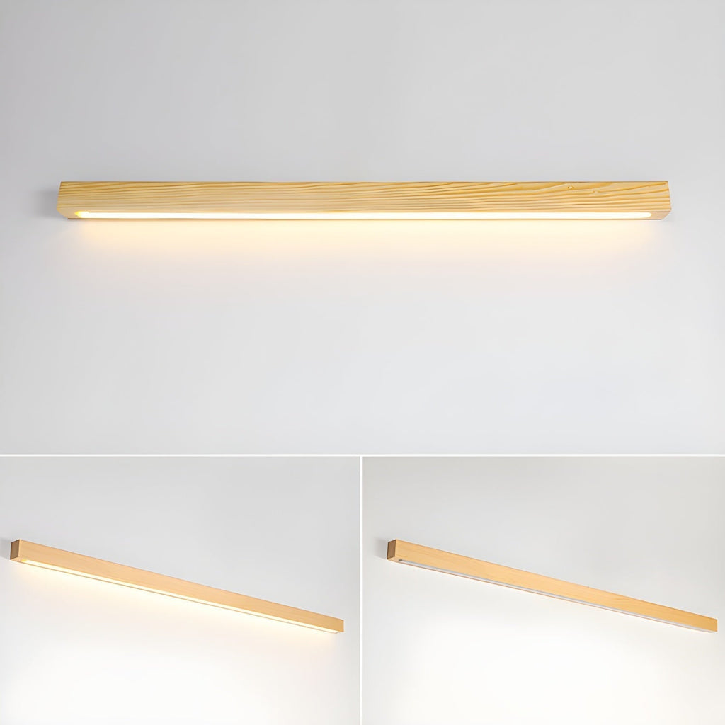 Applique Murale Linéaire en Bois