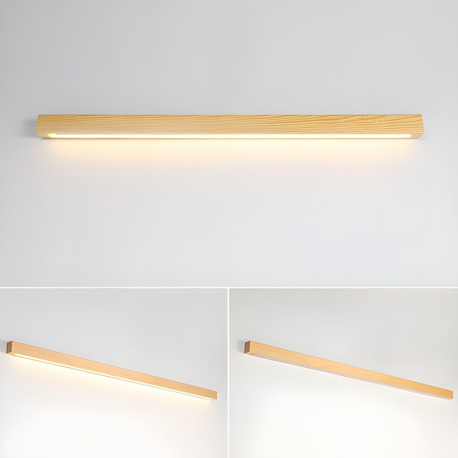 Applique Murale Linéaire en Bois