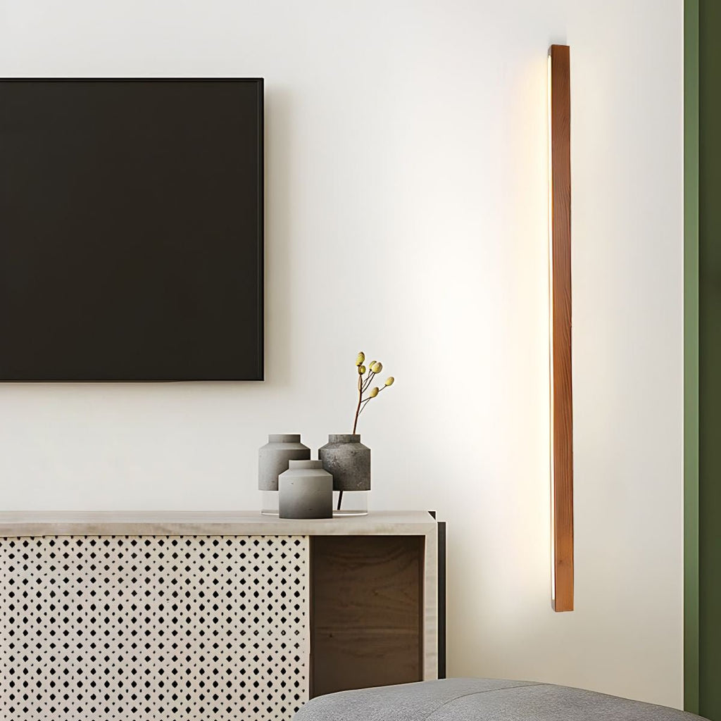 Applique Murale Linéaire en Bois