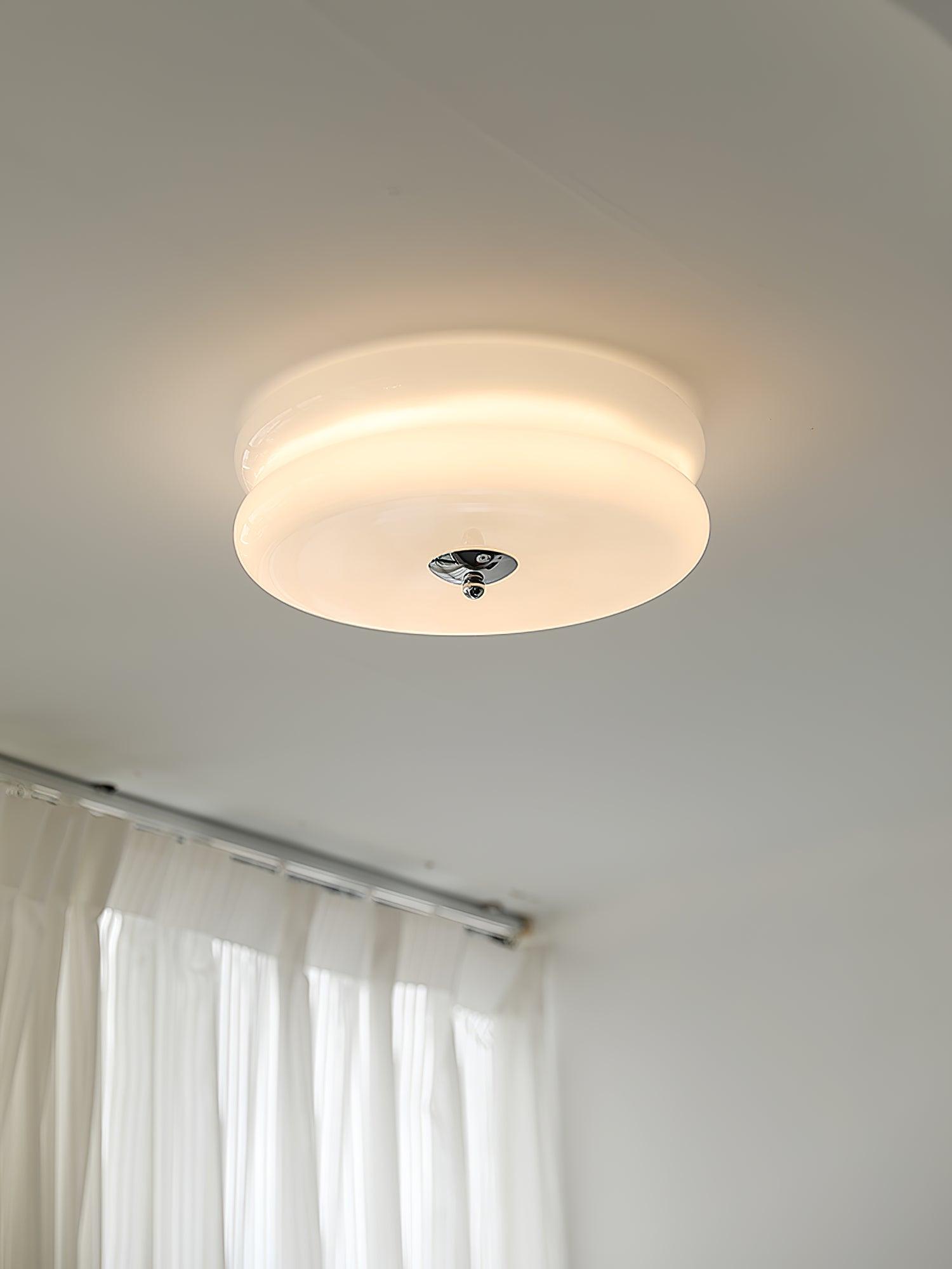 Plafonnier Art Déco en Verre Vintage