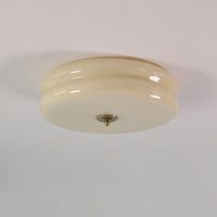 Plafonnier Art Déco en Verre Vintage