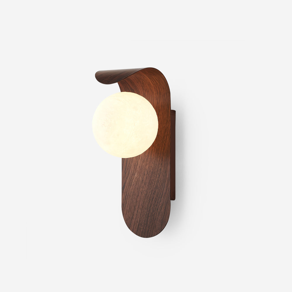 Applique Murale en Bois avec Globe