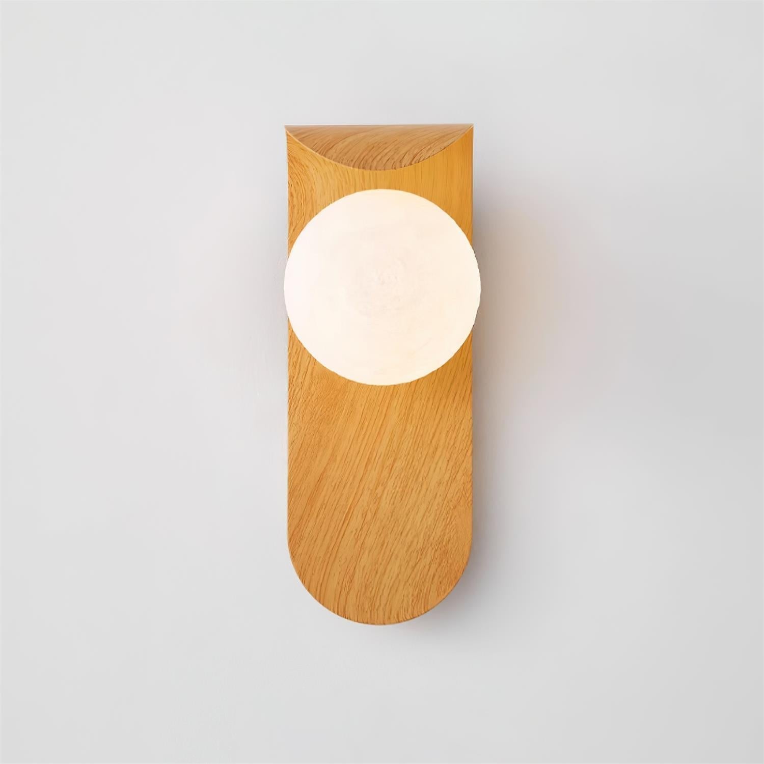 Applique Murale en Bois avec Globe