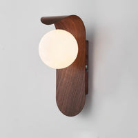 Applique Murale en Bois avec Globe