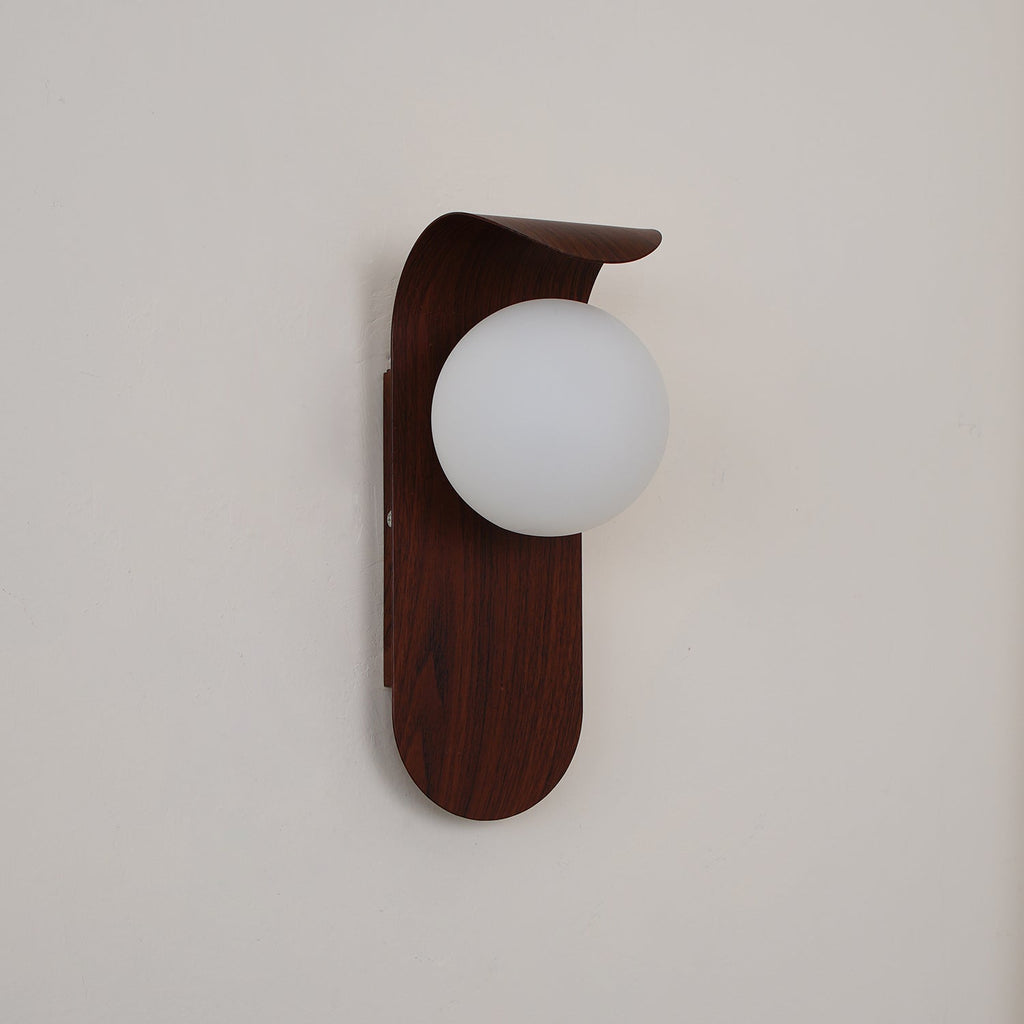 Applique Murale en Bois avec Globe