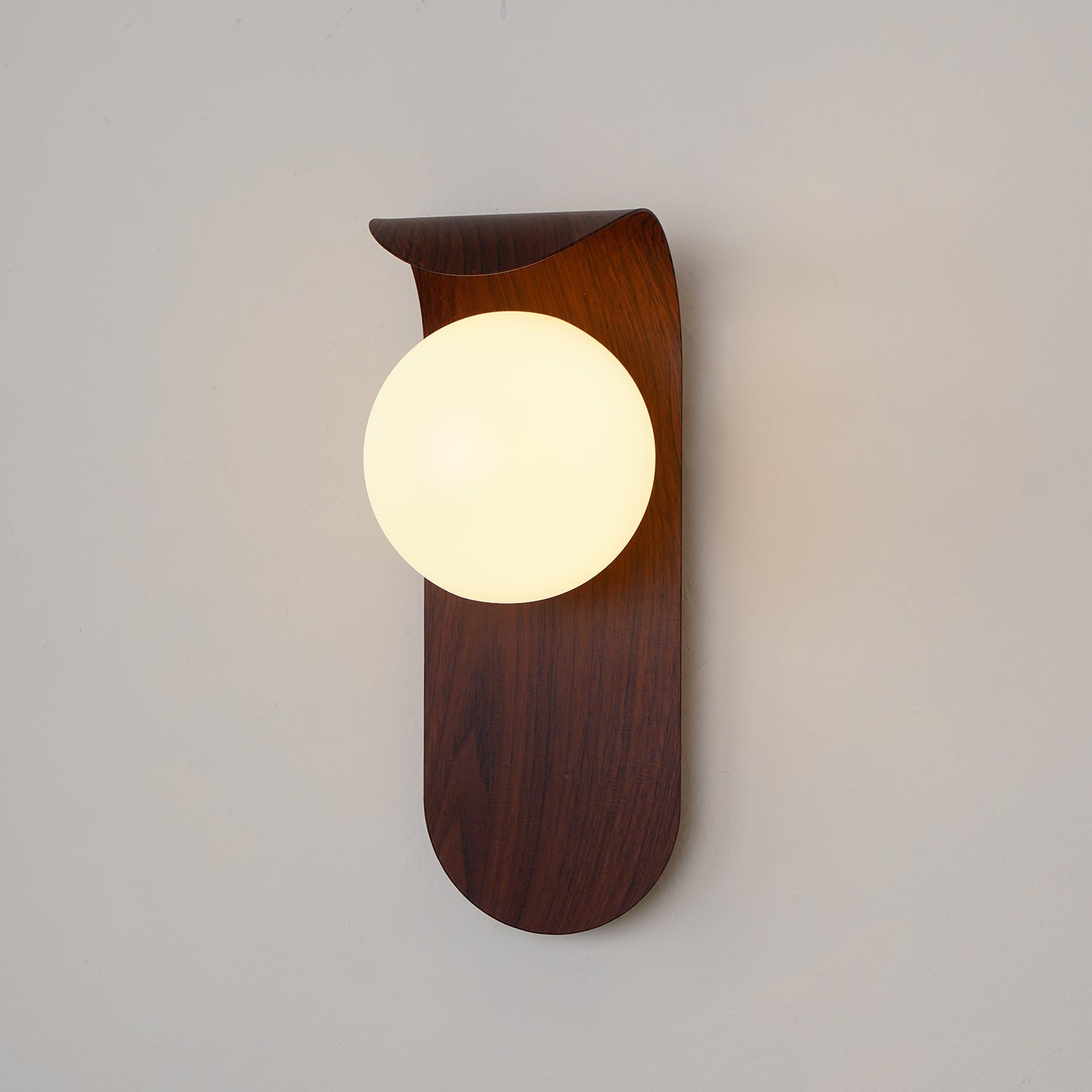 Applique Murale en Bois avec Globe
