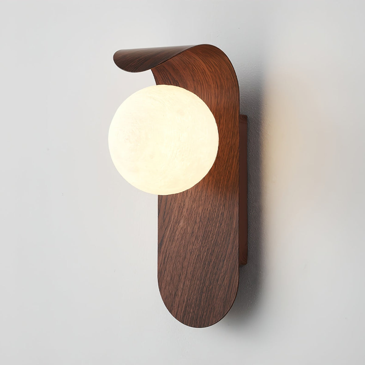 Applique Murale en Bois avec Globe
