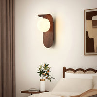 Applique Murale en Bois avec Globe