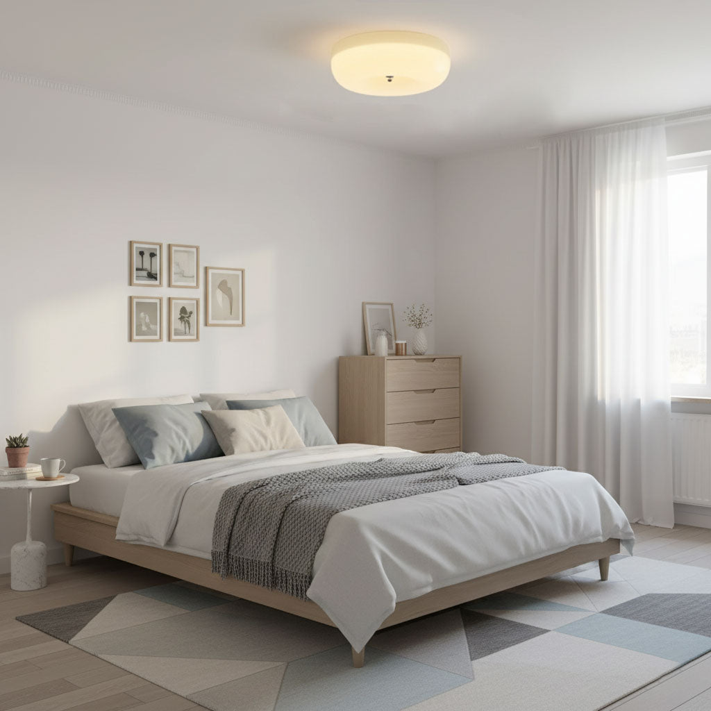Cream Pudding Ceiling Lamp