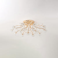 Crystal Flower Ceiling Light
